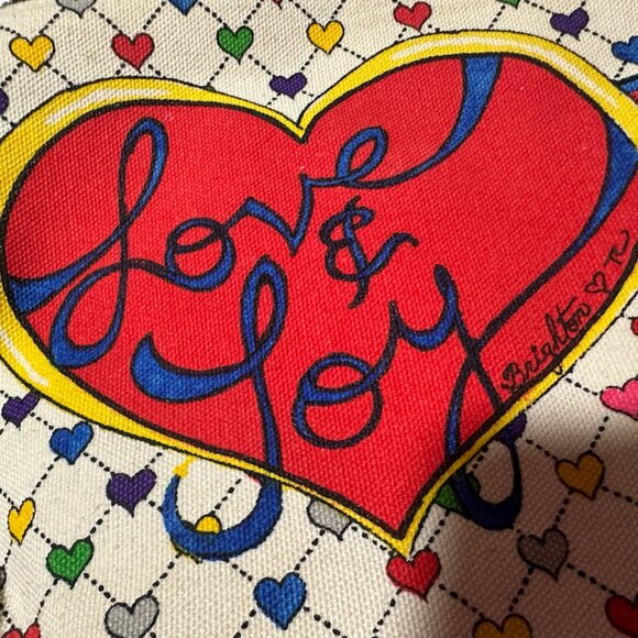 Brighton "Love & Joy" Canvas Crossbody - Picture 6 of 9